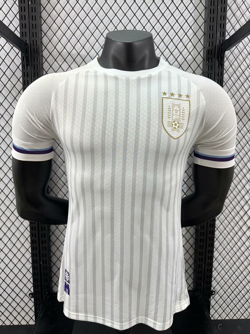 AAA Quality Uruguay 2024 Away White Soccer Jersey(Player)